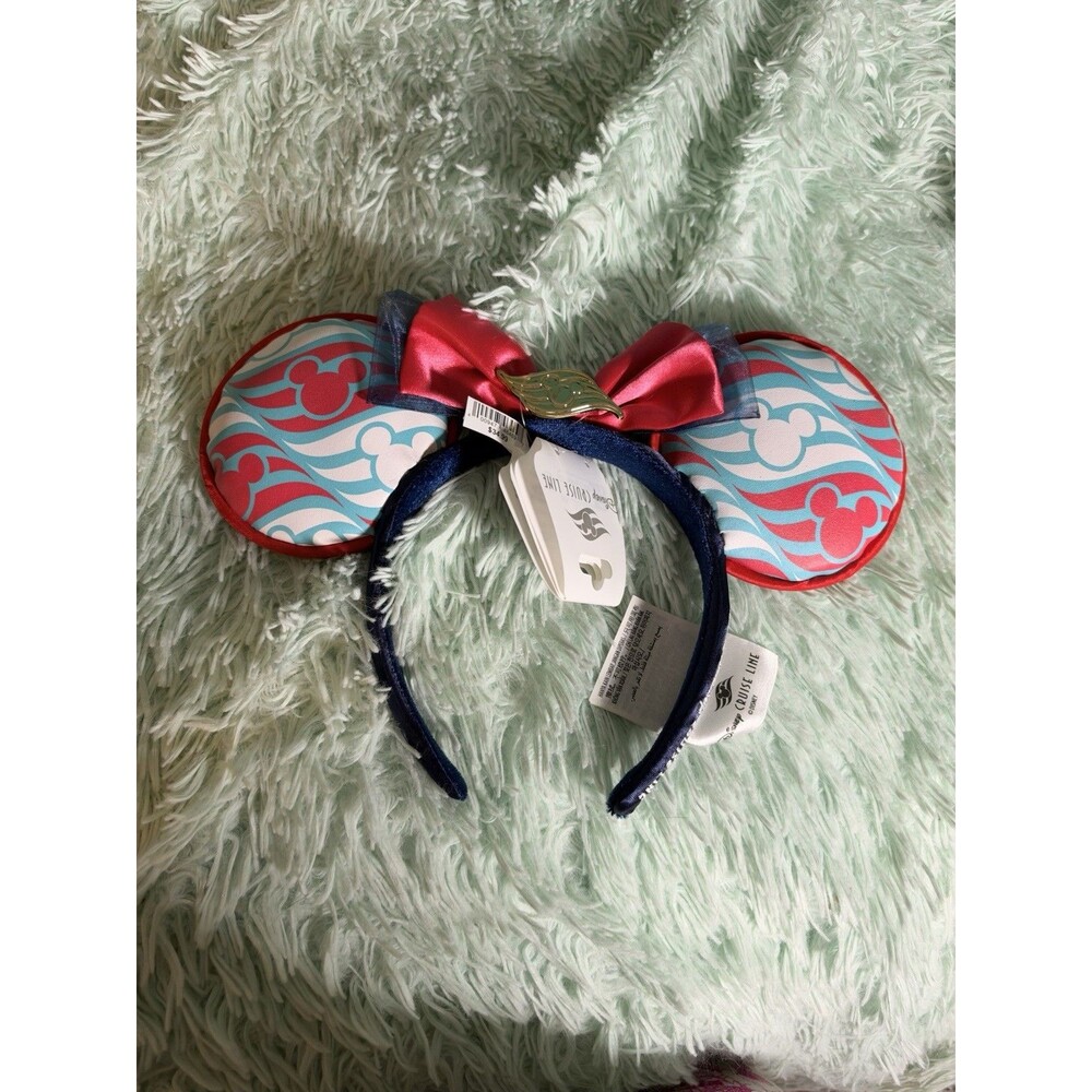 Disney Cruise Line Castaway Cay Mickey Minnie Headbrand Mickey Ears NWT